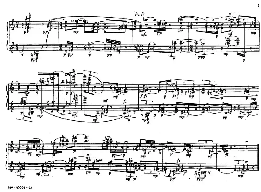 12 Etudes for Piano(博尔科姆12首钢琴练习曲·1)