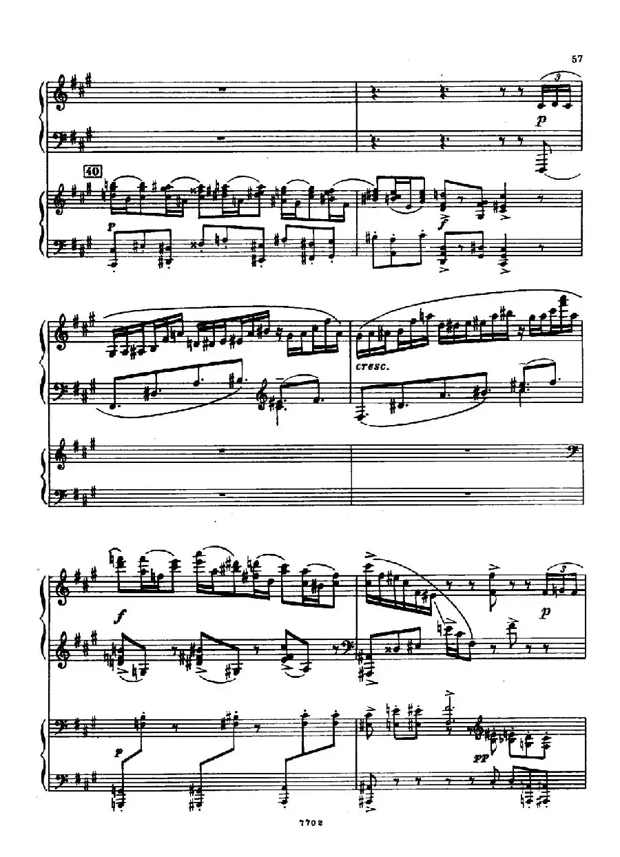 升f小调第一钢琴协奏曲 Op.1(双钢琴版)