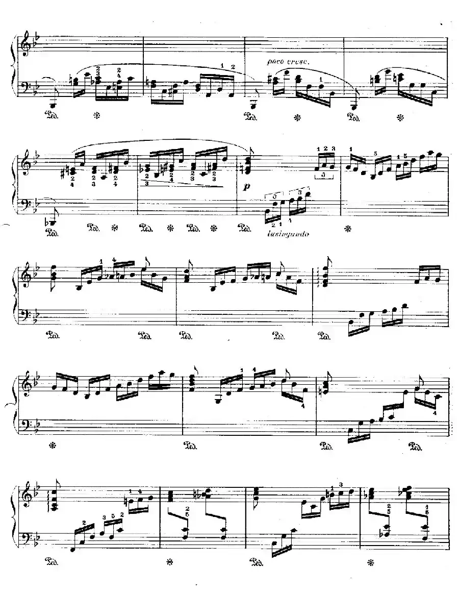 12 Etudes For The Left Hand Op.92 No.7（12首为左手而作的钢琴练习曲）