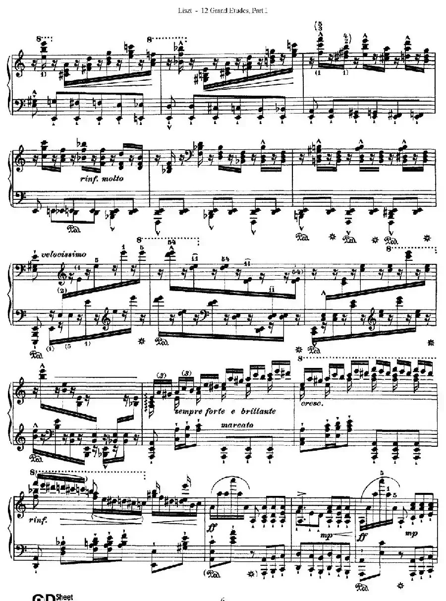 12 Grand Etudes S.137(12首华丽的练习曲·2)