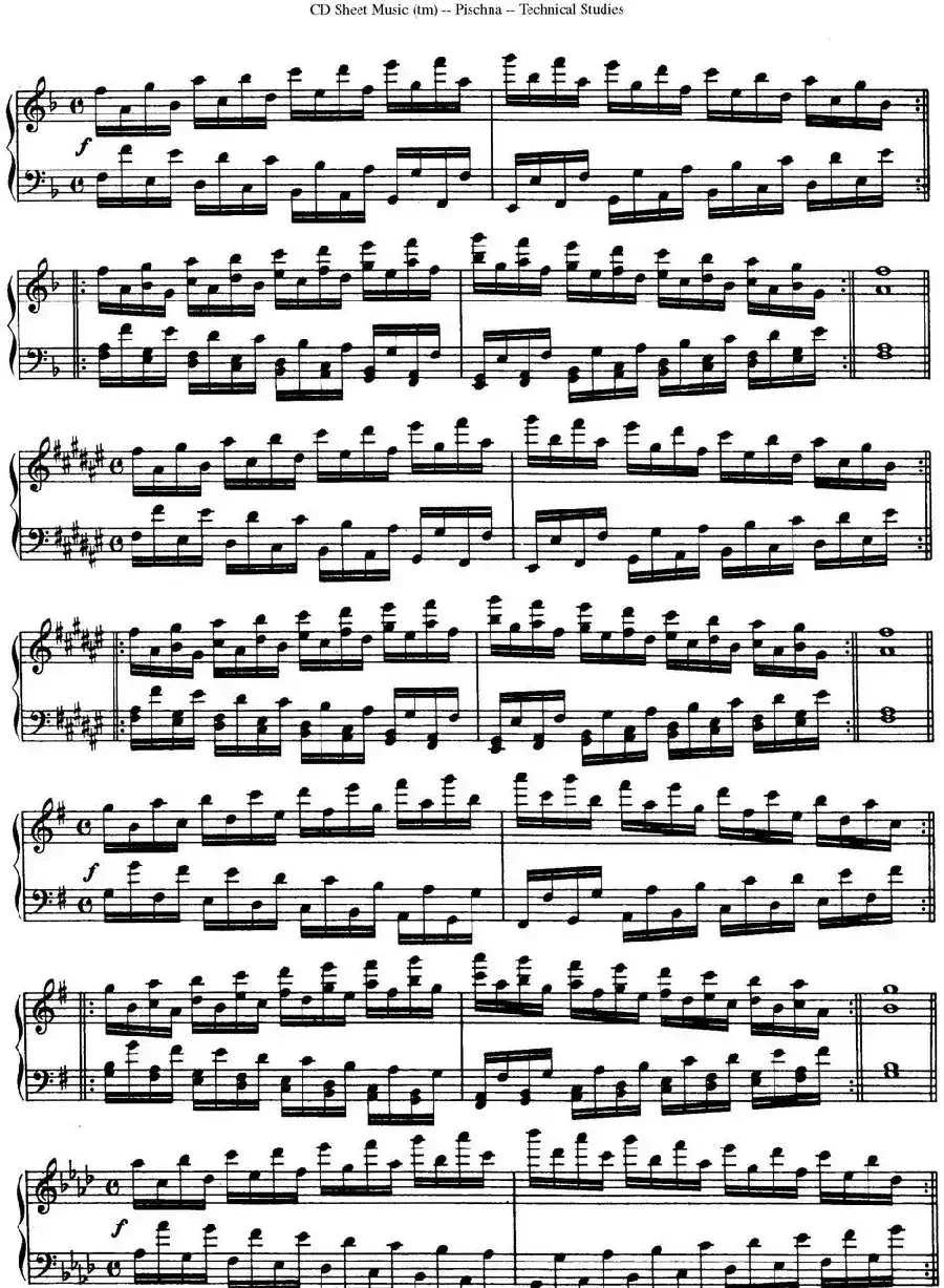 Technical Studies 60 Progressive Exercises (60首钢琴循序渐进练习曲 P51——60)