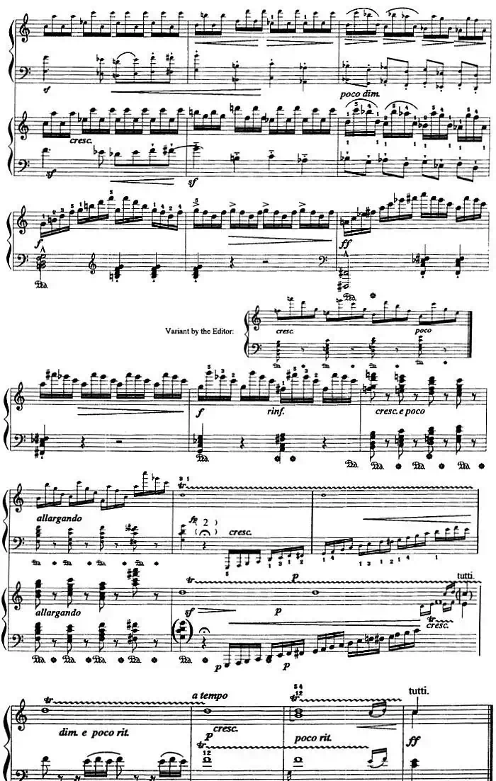 钢琴教程第八级 大型乐曲(C大调第一钢琴协奏曲 Op.15 第一乐章)
