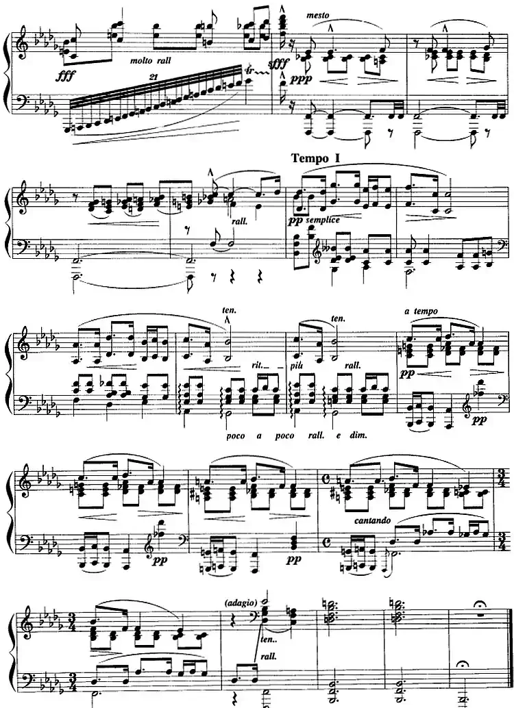 现代钢琴曲:22、练习曲(Op.4,No.3)