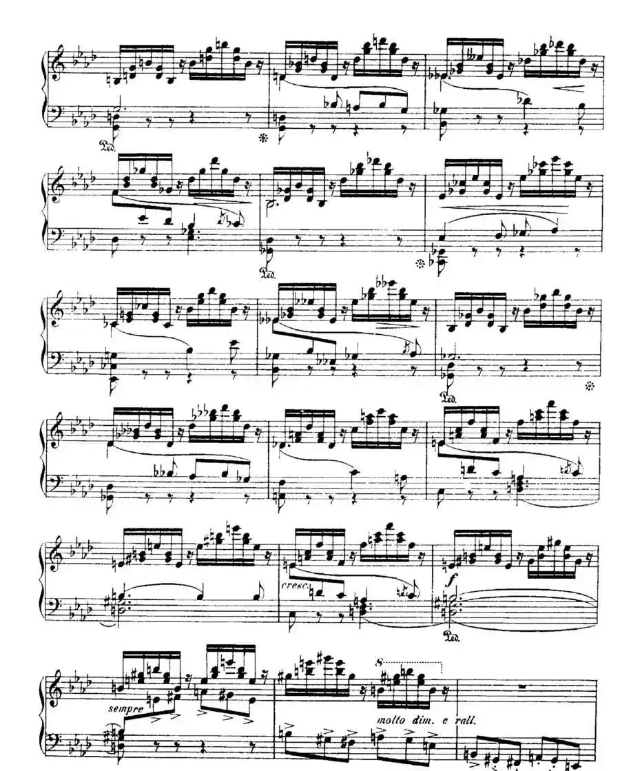 福雷13首船歌:Barcarolle No·4 in A-flat, Op·44