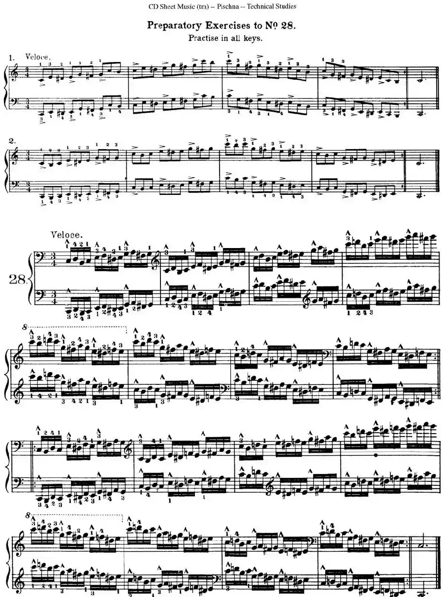 Technical Studies 60 Progressive Exercises (60首钢琴循序渐进练习曲 P41——50)