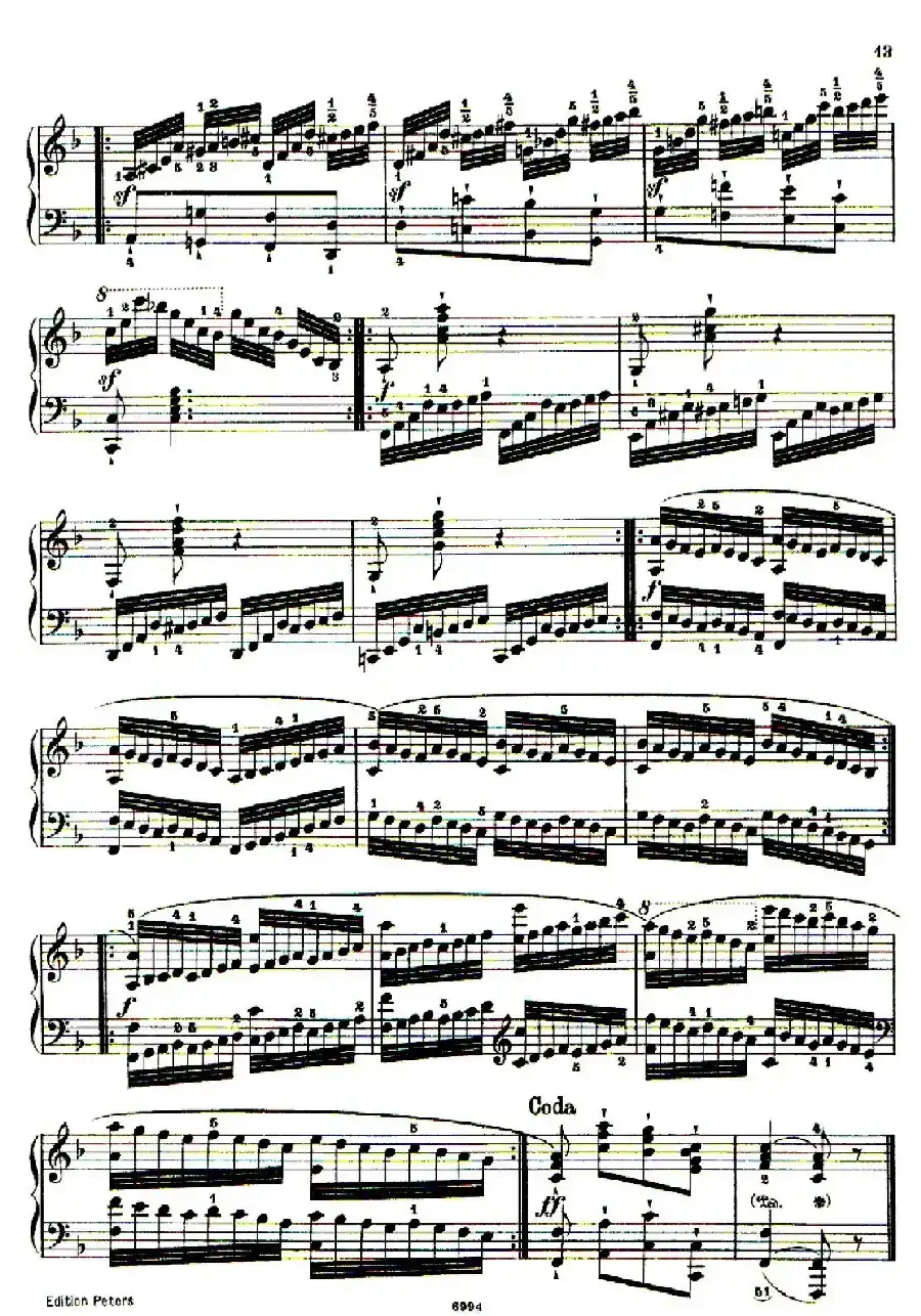School of the Virtuoso Op.365(60首钢琴高级练习曲·4)