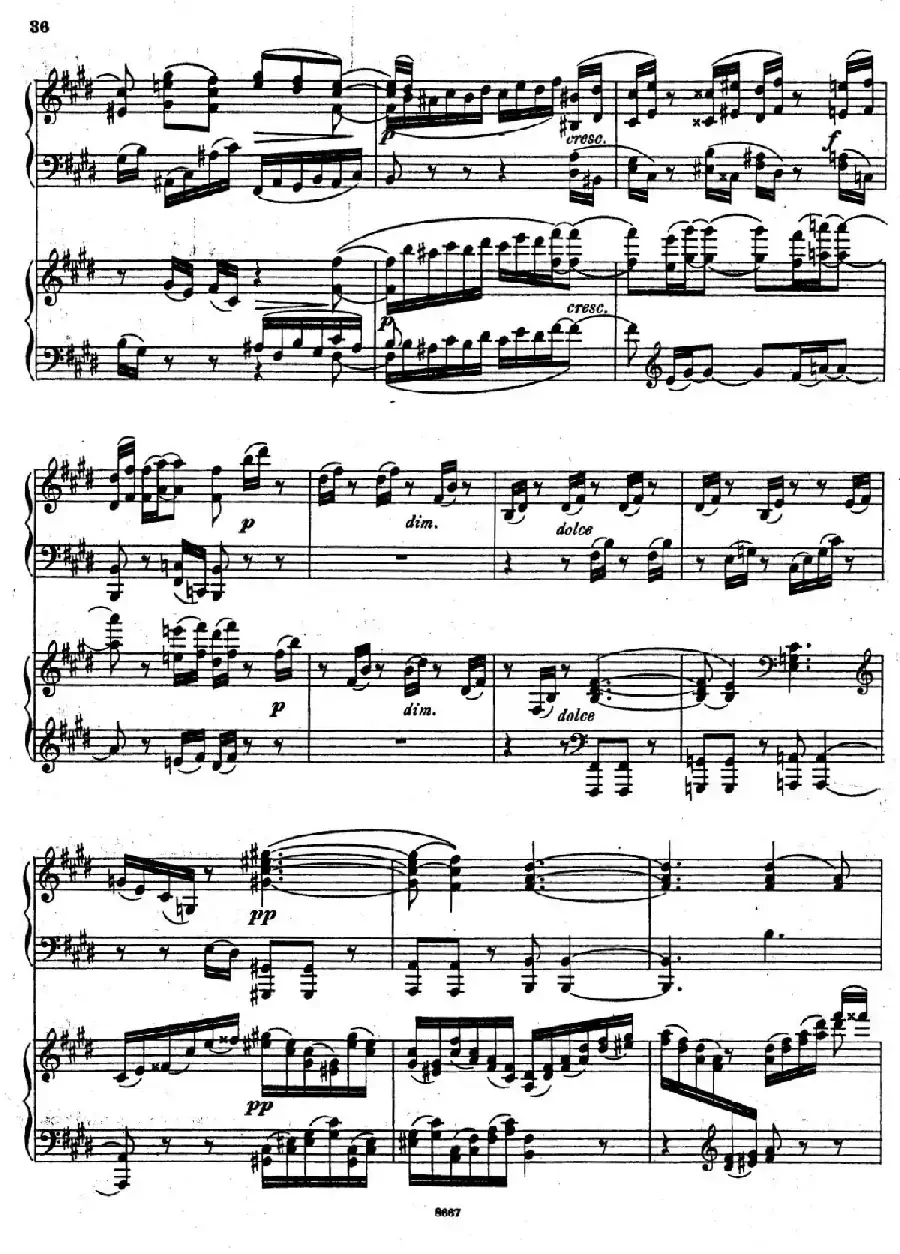 Symphony No.4 in e Minor Op.98(e小调第四交响曲·双钢琴)