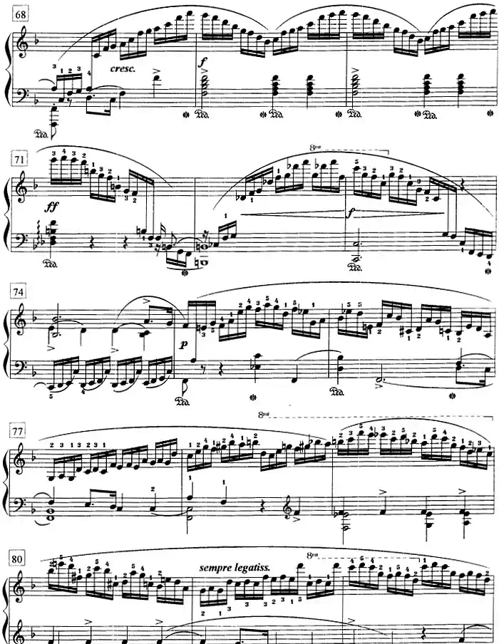 钢琴教程第八级 练习曲(Op.10 No.8)
