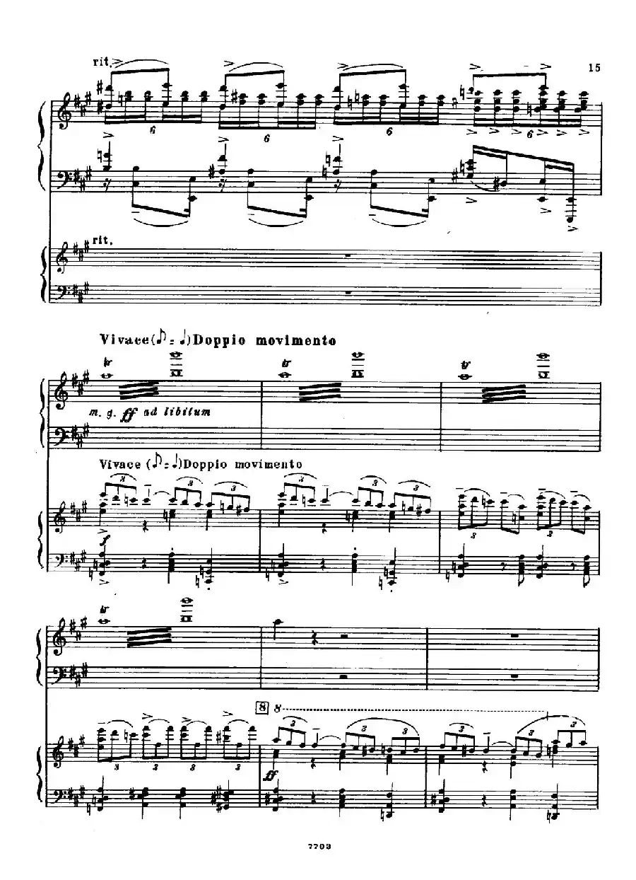 升f小调第一钢琴协奏曲 Op.1(双钢琴版)