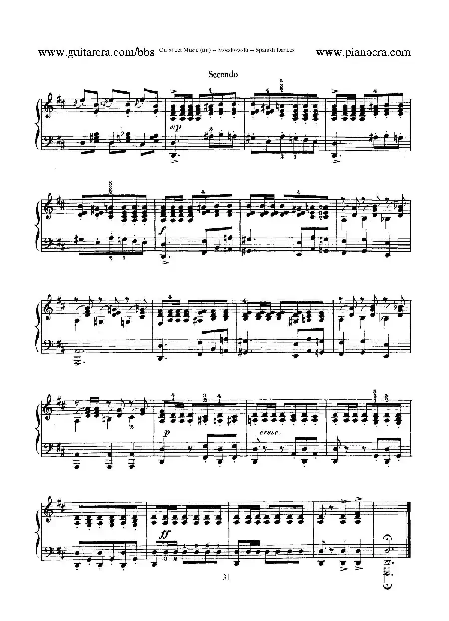 Spanish Dances Op.12(西班牙舞曲·四手联弹版)