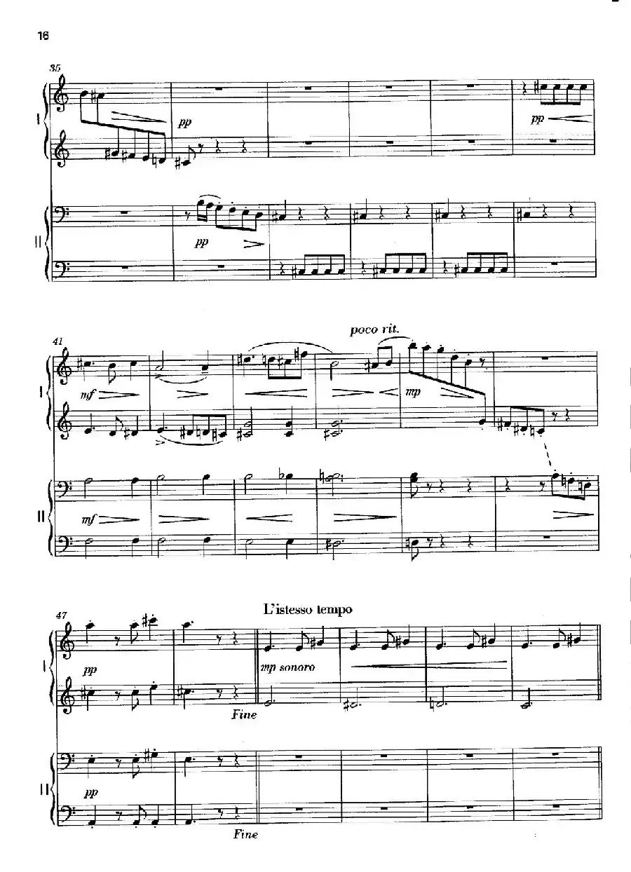 Vier Bagatellen Op.70(4首小品·Ⅱ·四手联弹)