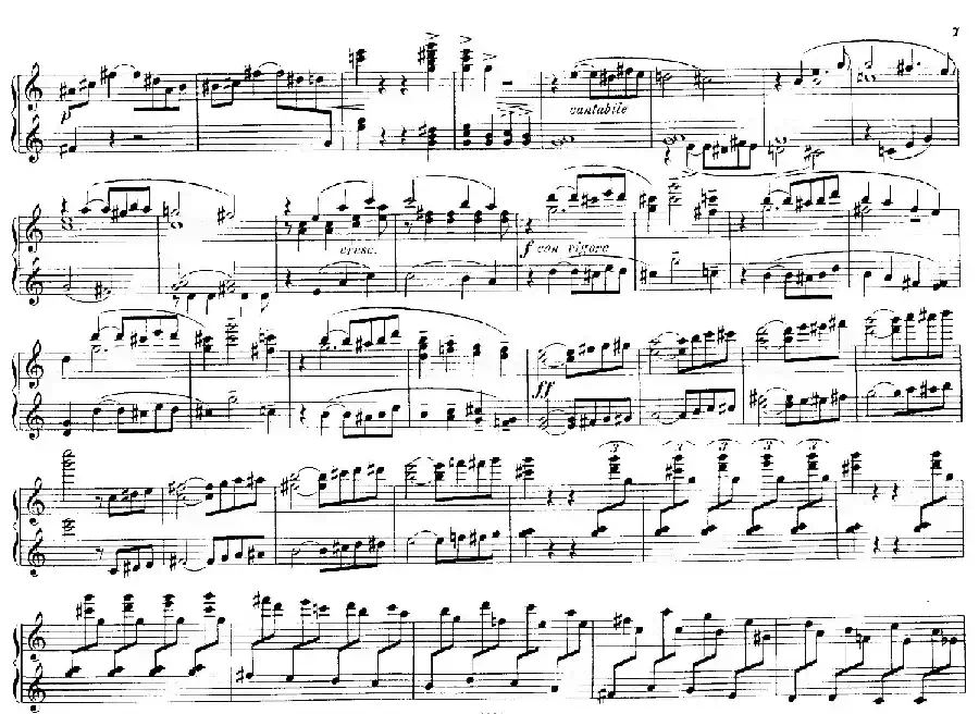 Deux Morceaux Pour Quatre Mains Op.43(2首四手联弹小品·1)