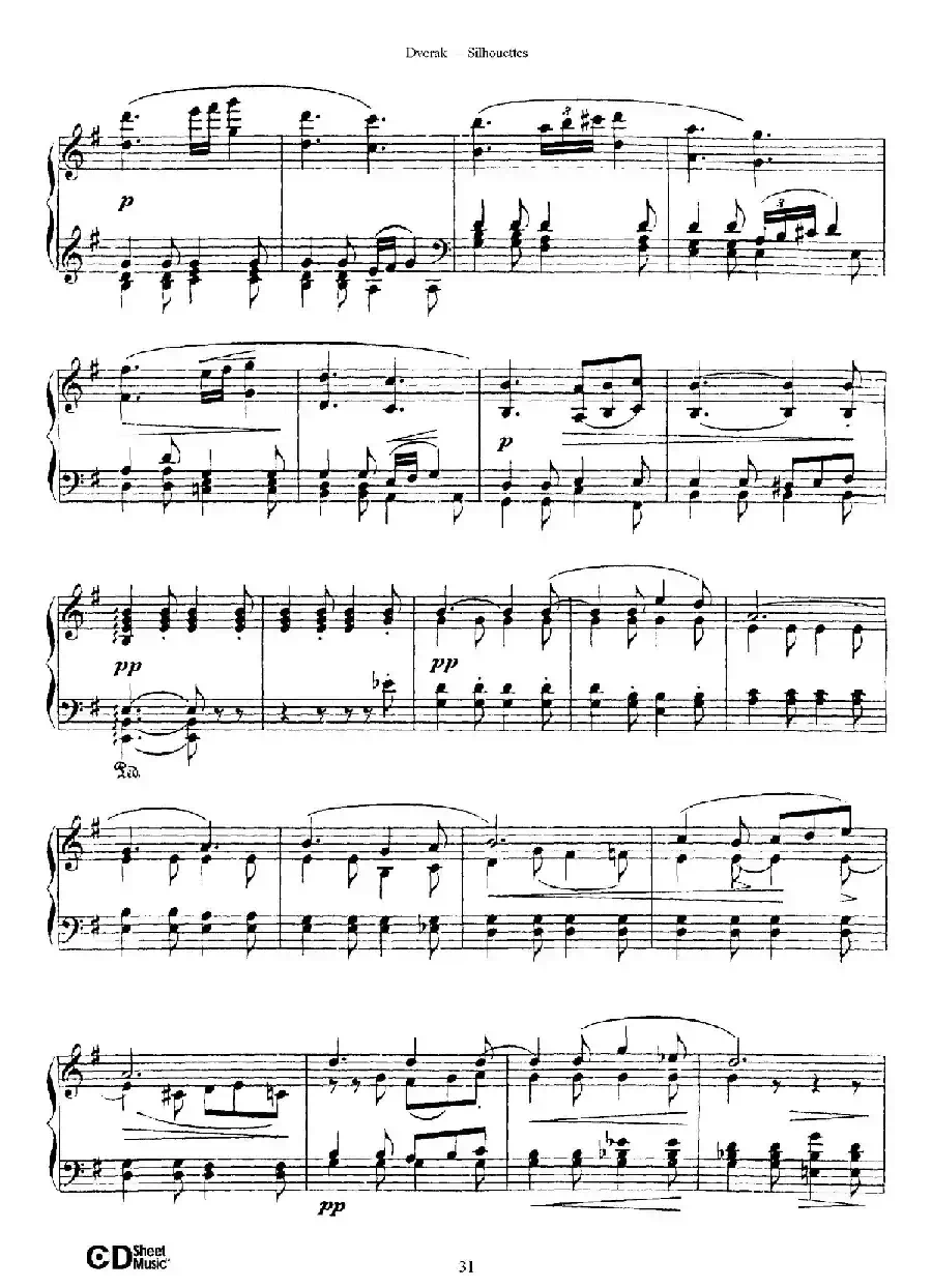 12 Silhouettes Op.8(12首剪影·10)