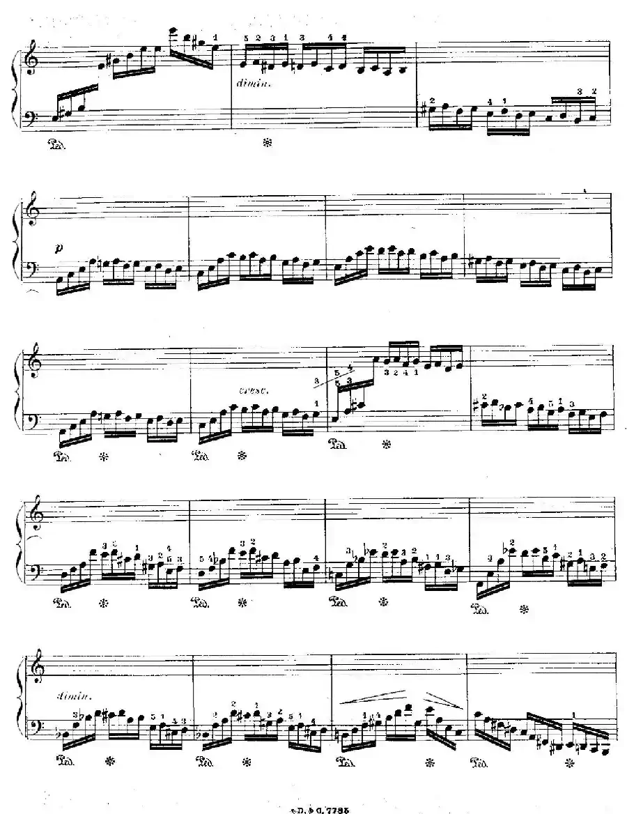 12 Etudes For The Left Hand Op.92 No.2(12首为左手而作的钢琴练习曲)