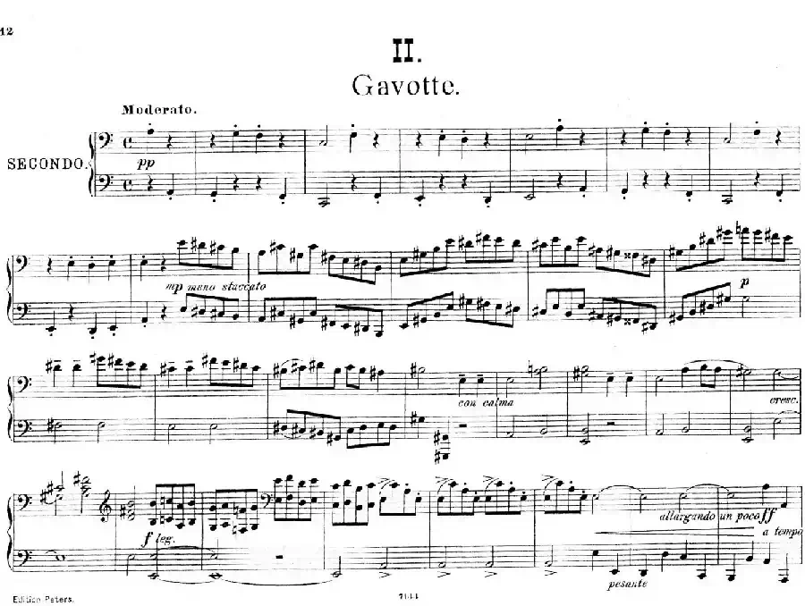 Deux Morceaux Pour Quatre Mains Op.43(2首四手联弹小品·2)