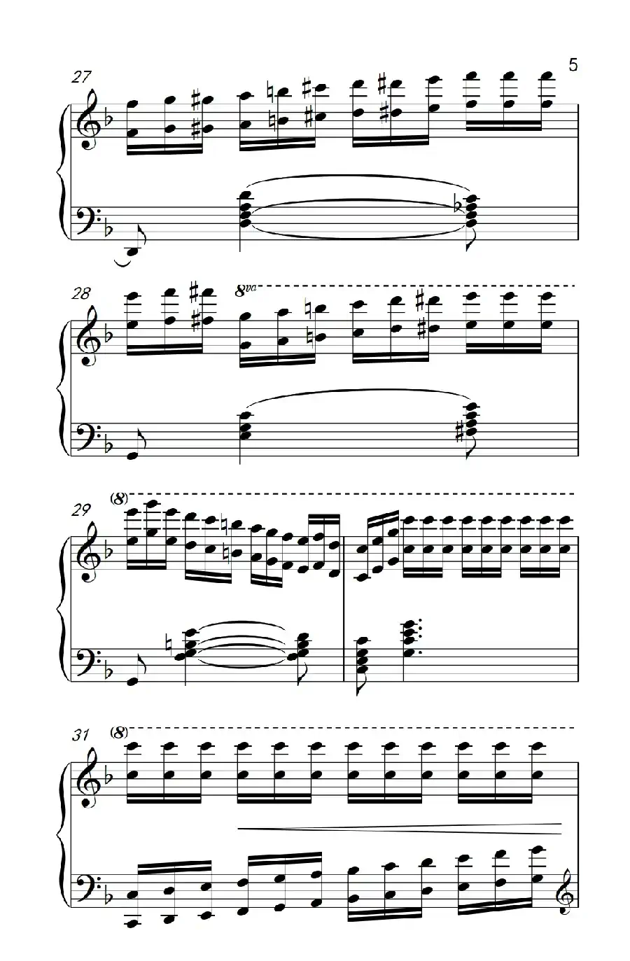 莫什科夫斯基 钢琴练习曲(第九首)
