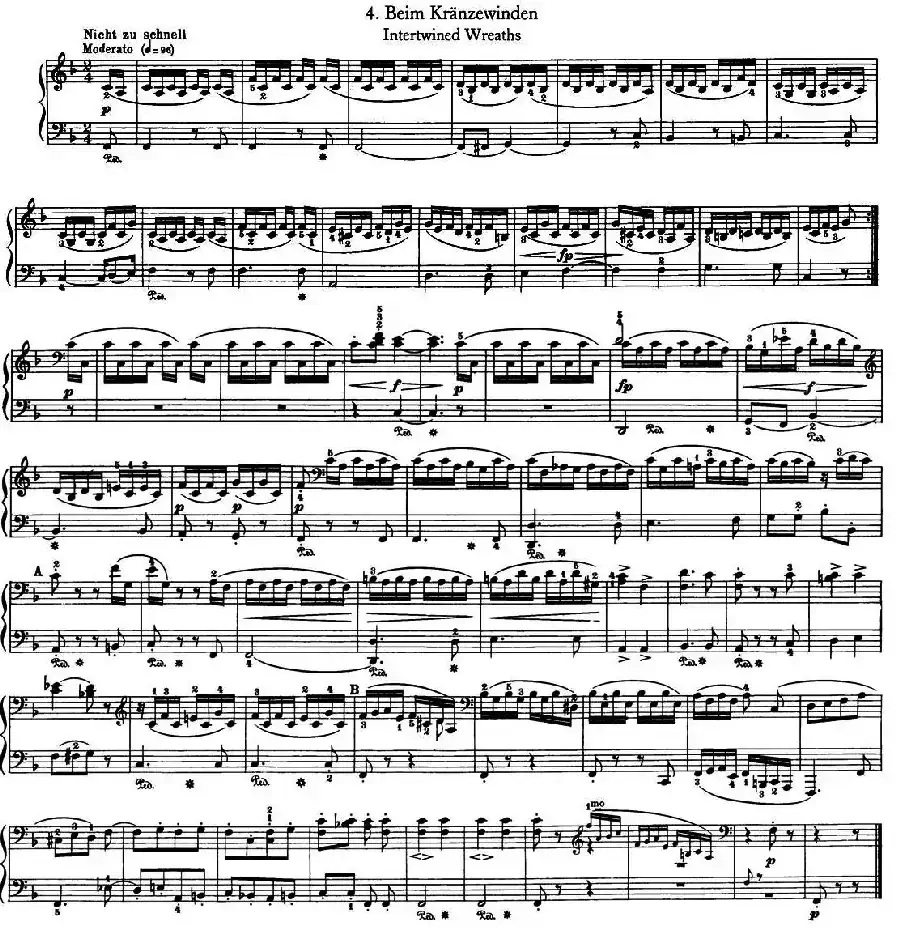 12首为孩子们而作的四手联弹曲 Op.85(四手联弹)(4)