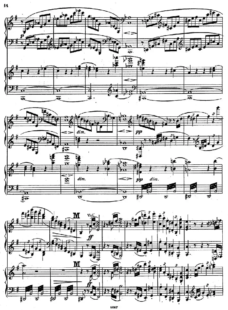 Symphony No.4 in e Minor Op.98(e小调第四交响曲·双钢琴)