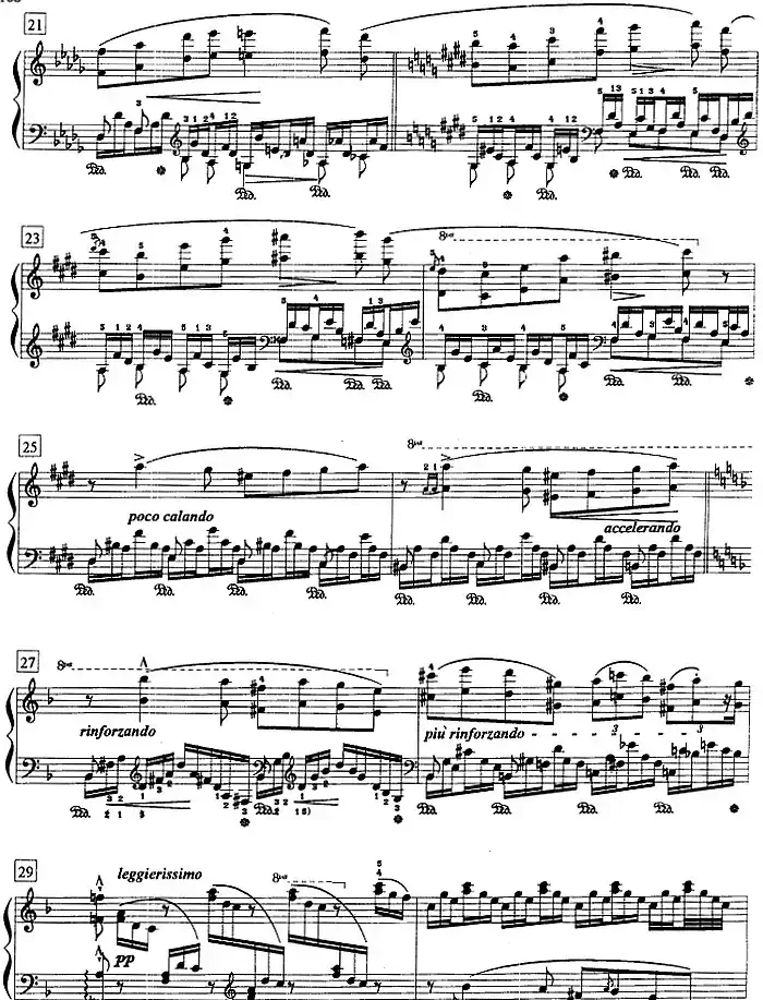 钢琴教程第八级 练习曲(森林的呼啸)