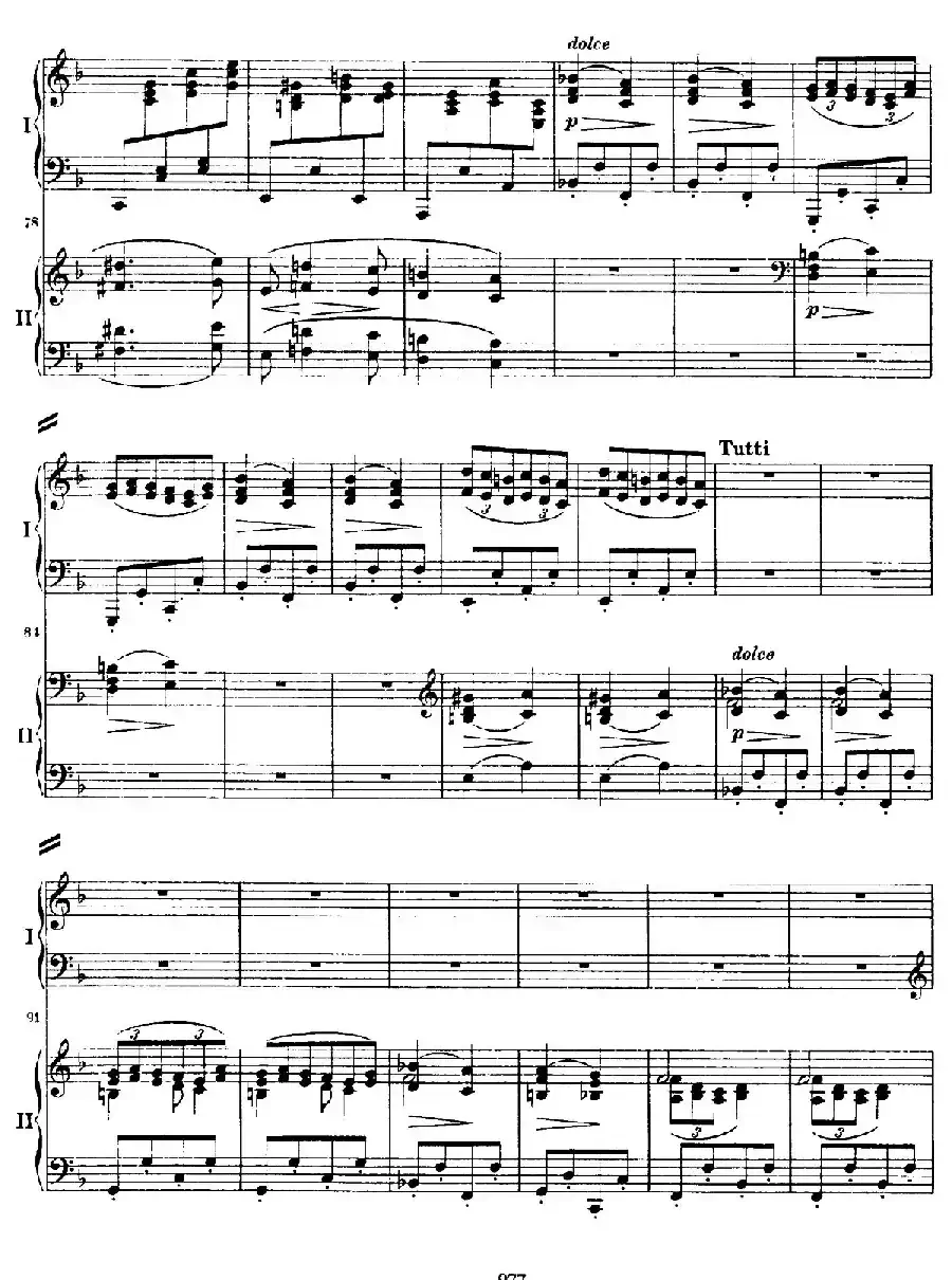 降B大调第二钢琴协奏曲(P71——80)