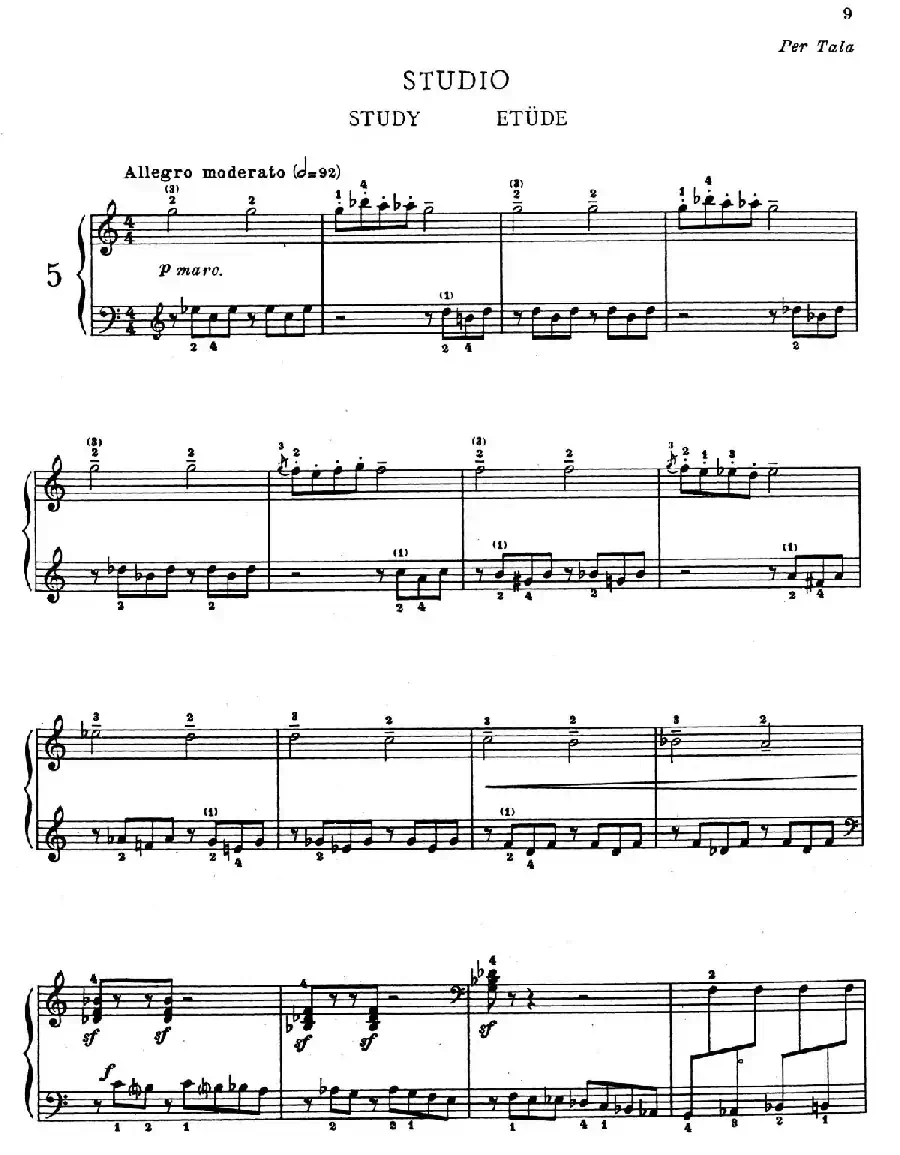 Children's Album Book 1 Op.62(儿童钢琴曲集·5)