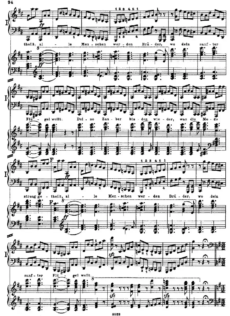 d小调第九交响曲 Op.125(双钢琴P93——102)