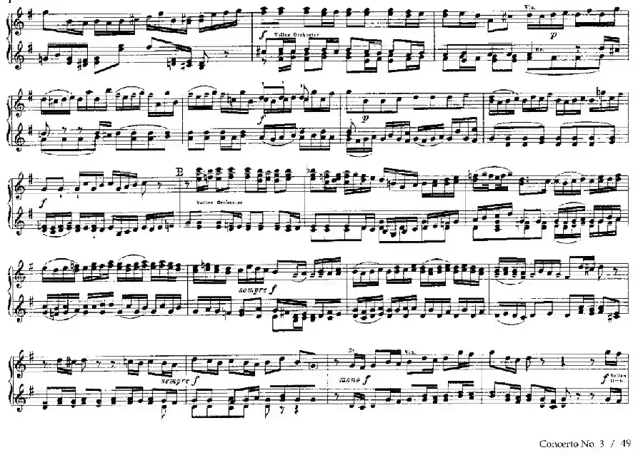 Brandenburg Concerto No.3 in G Major BWV.1048(G大调第三勃兰登堡协奏曲·四手联弹版)