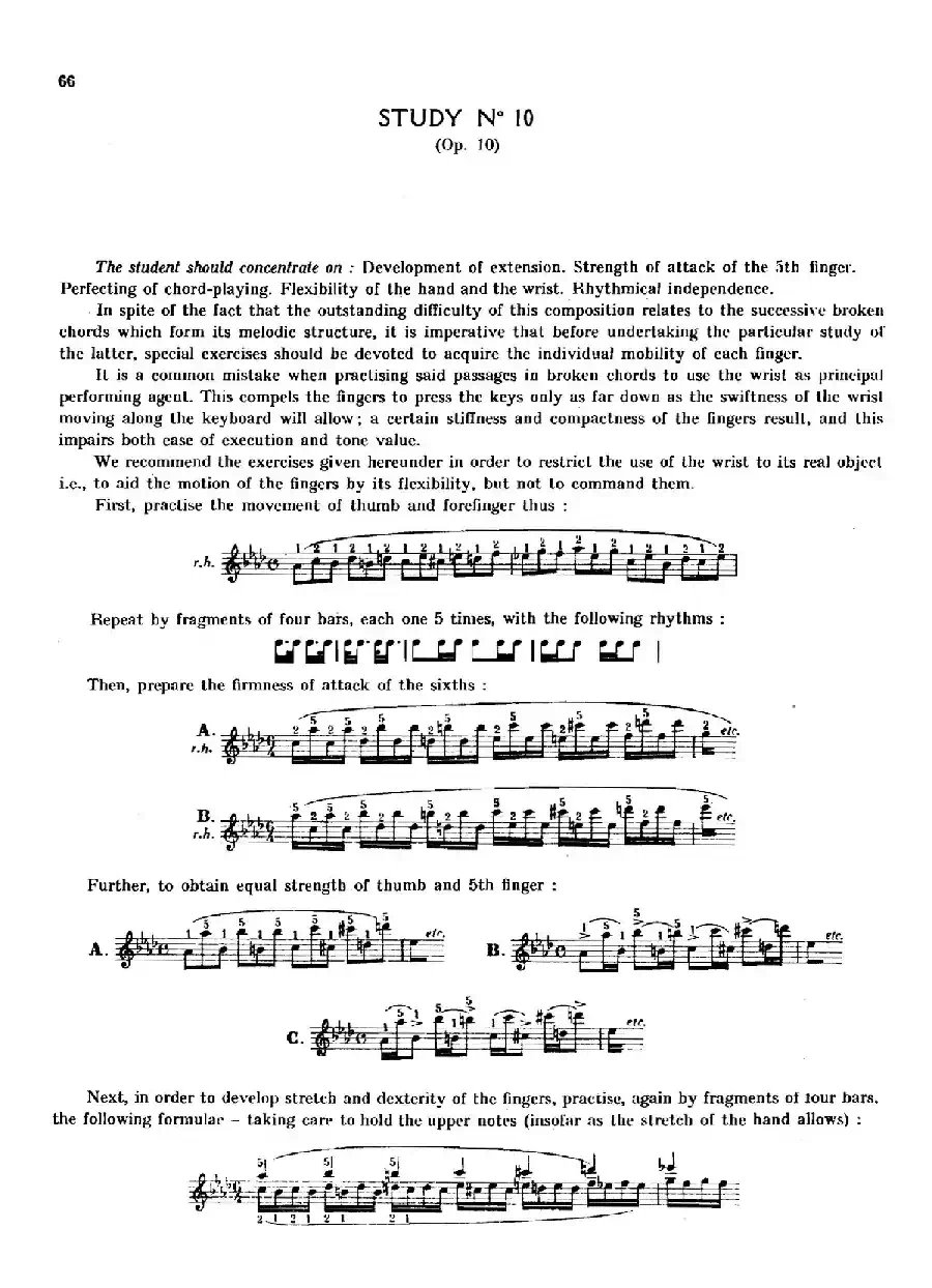 12 Etudes Op.10 柯尔托教学版(12首练习曲·10)
