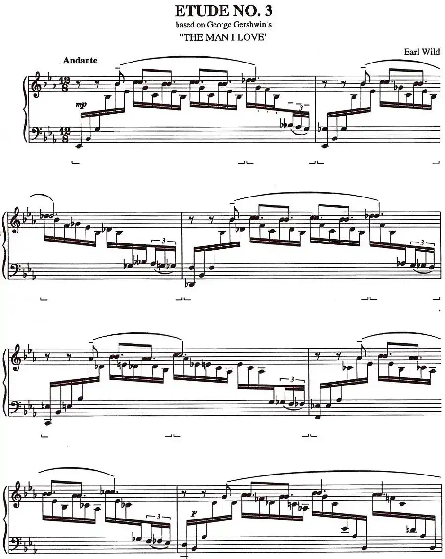 Etude 3.The Man I Love(乔治·格什温练习曲·3、我爱的男人)