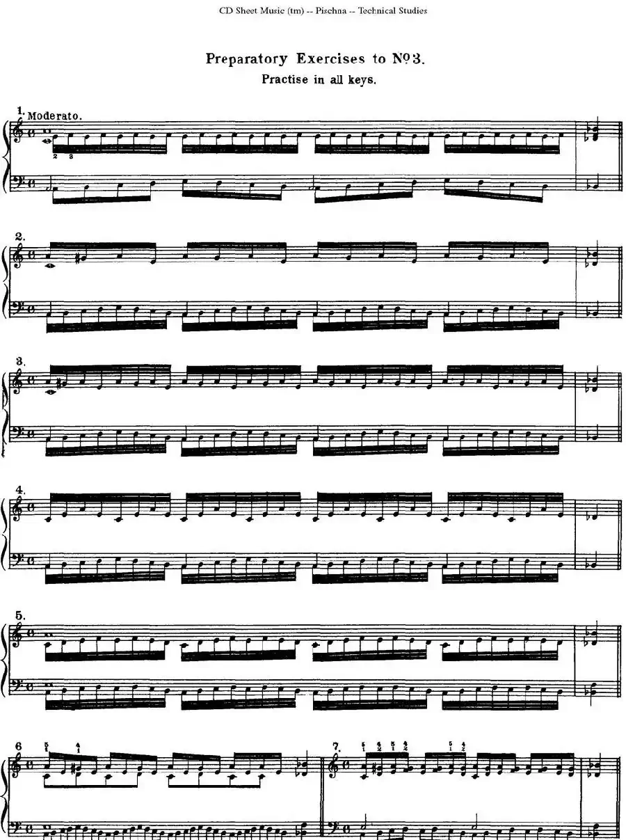 Technical Studies 60 Progressive Exercises (60首钢琴循序渐进练习曲 P1——10)