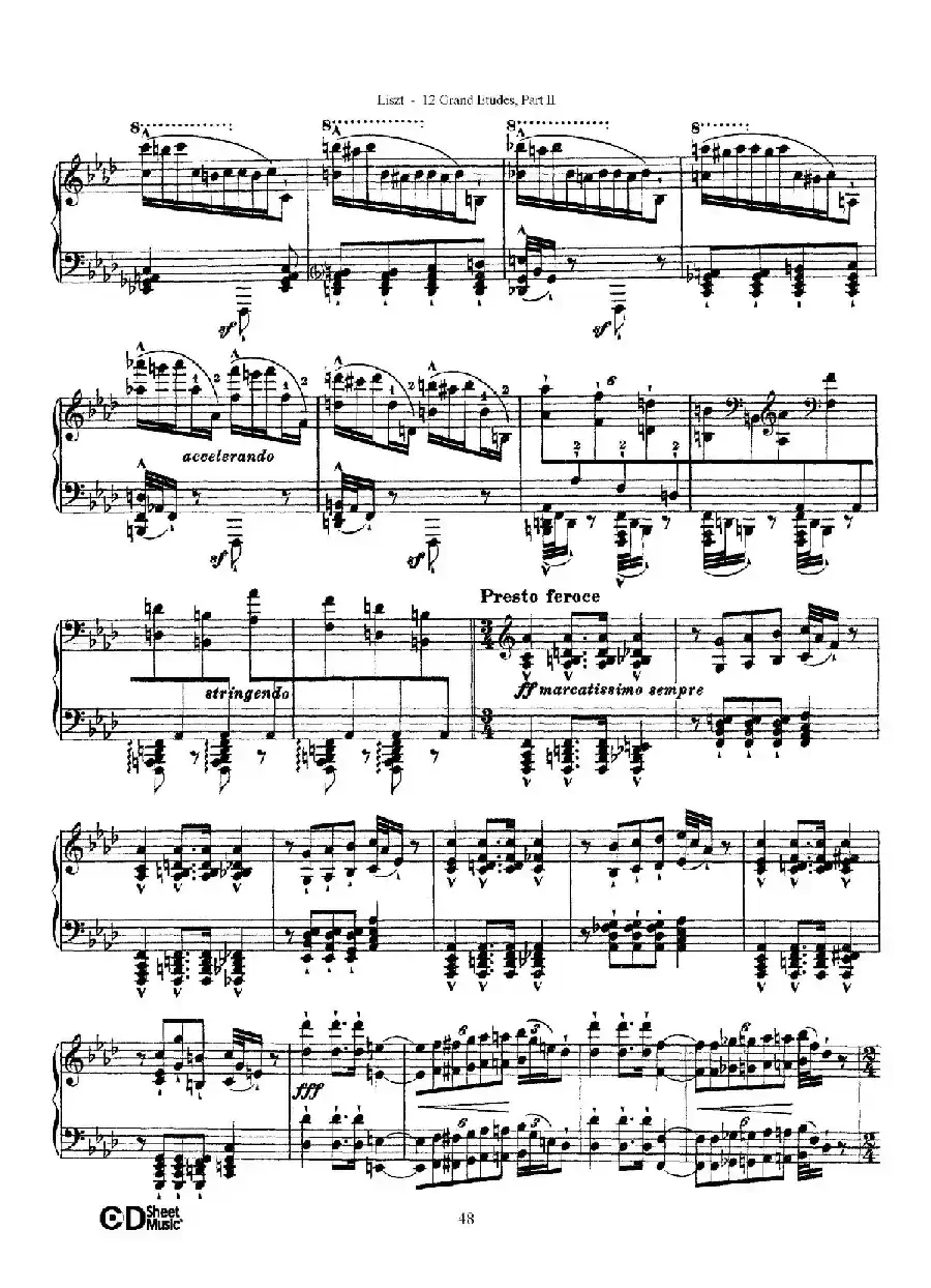 12 Grand Etudes S.137(12首华丽的练习曲·10)