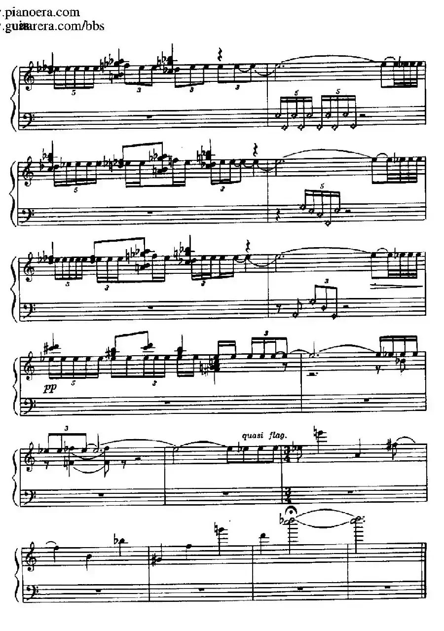 Piano Sonata(钢琴奏鸣曲· 第一乐章)