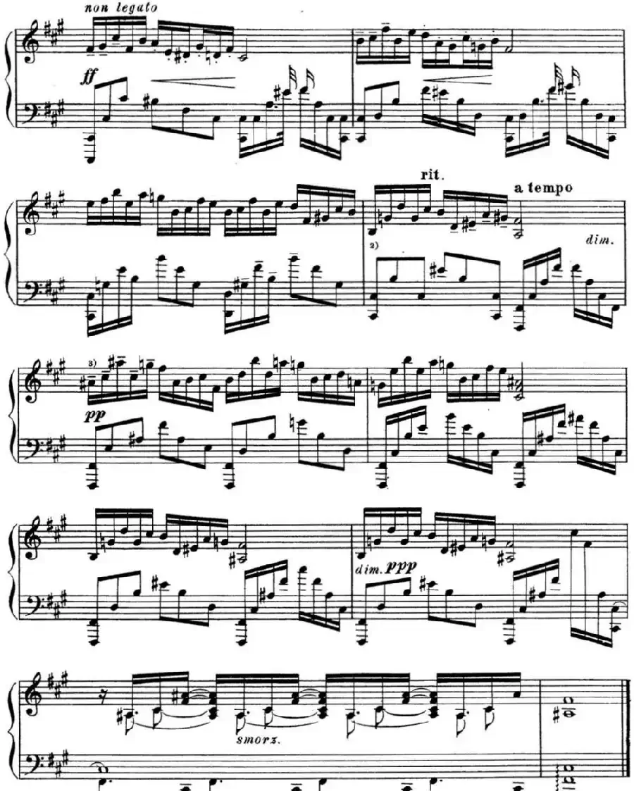 斯克里亚宾 钢琴练习曲 Op.8 No.2 Alexander Scriabin Etudes