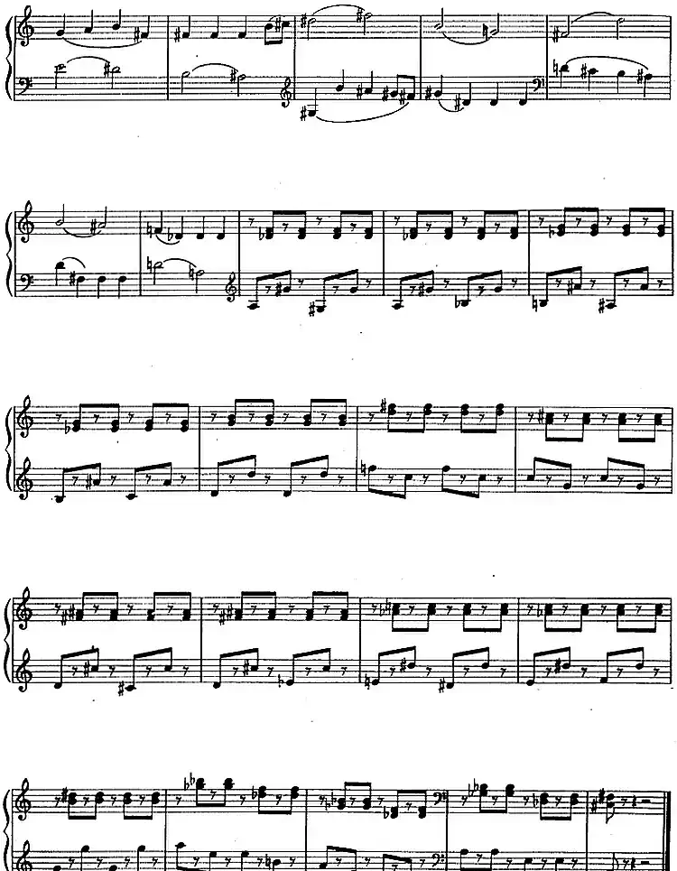 钢琴简易练习曲十六首(丁善德作品三十一号)