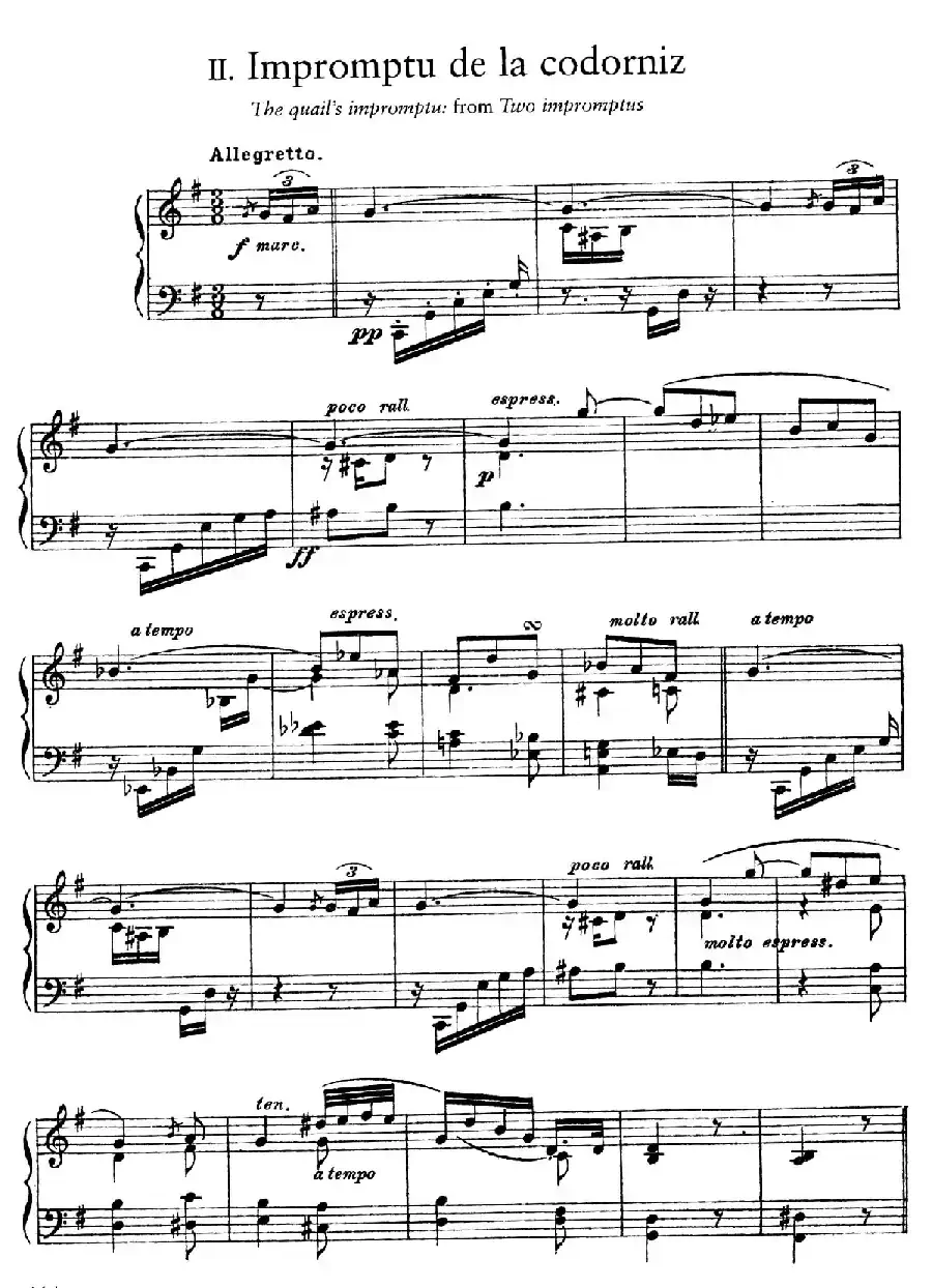 Impromptu De La Codorniz(少女即兴曲)