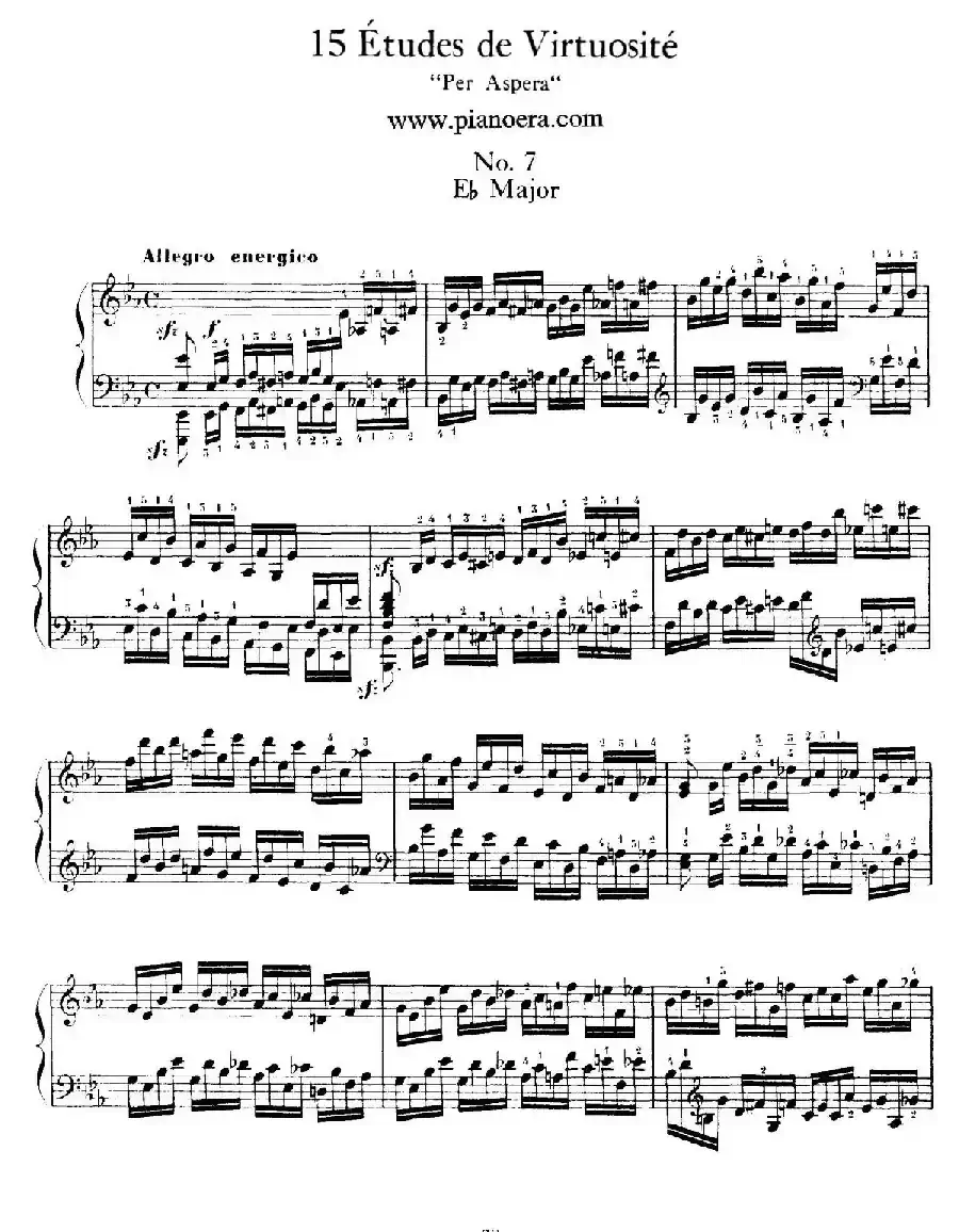 15 Etudes de Vortuosite Op.72(15首辉煌练习曲·7)
