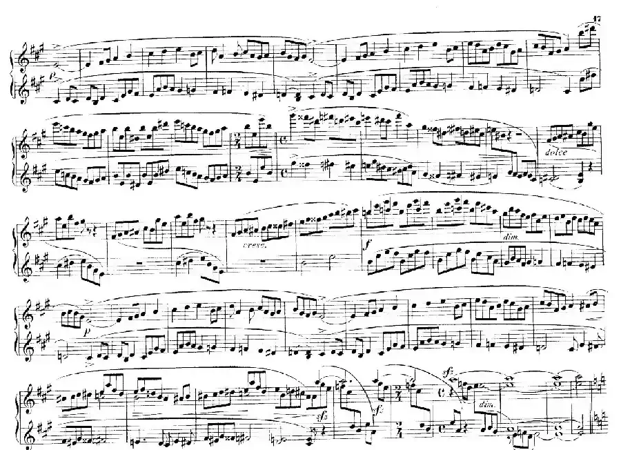 Deux Morceaux Pour Quatre Mains Op.43(2首四手联弹小品·2)