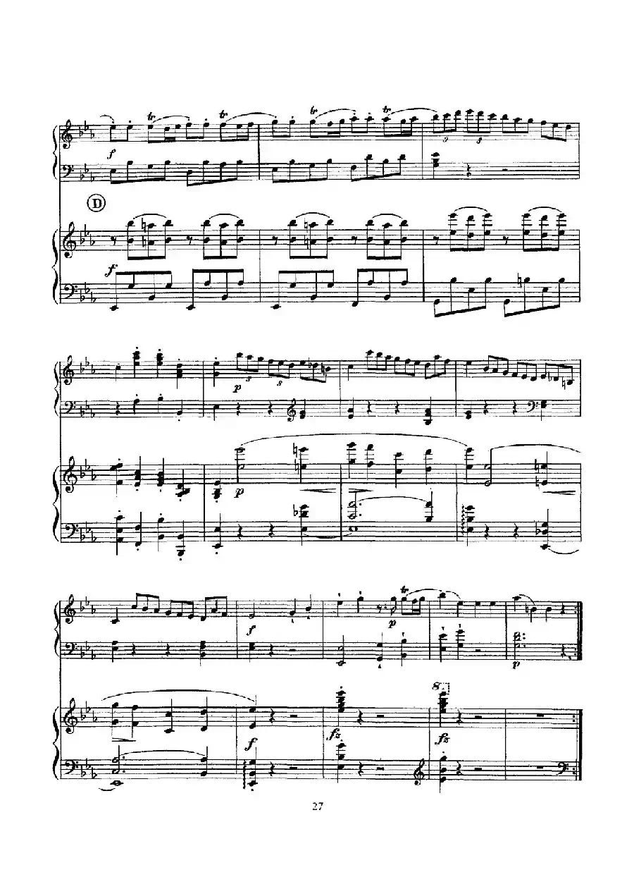 根据21首钢琴奏鸣曲改编的双钢琴版钢琴奏鸣曲四首(第二首)