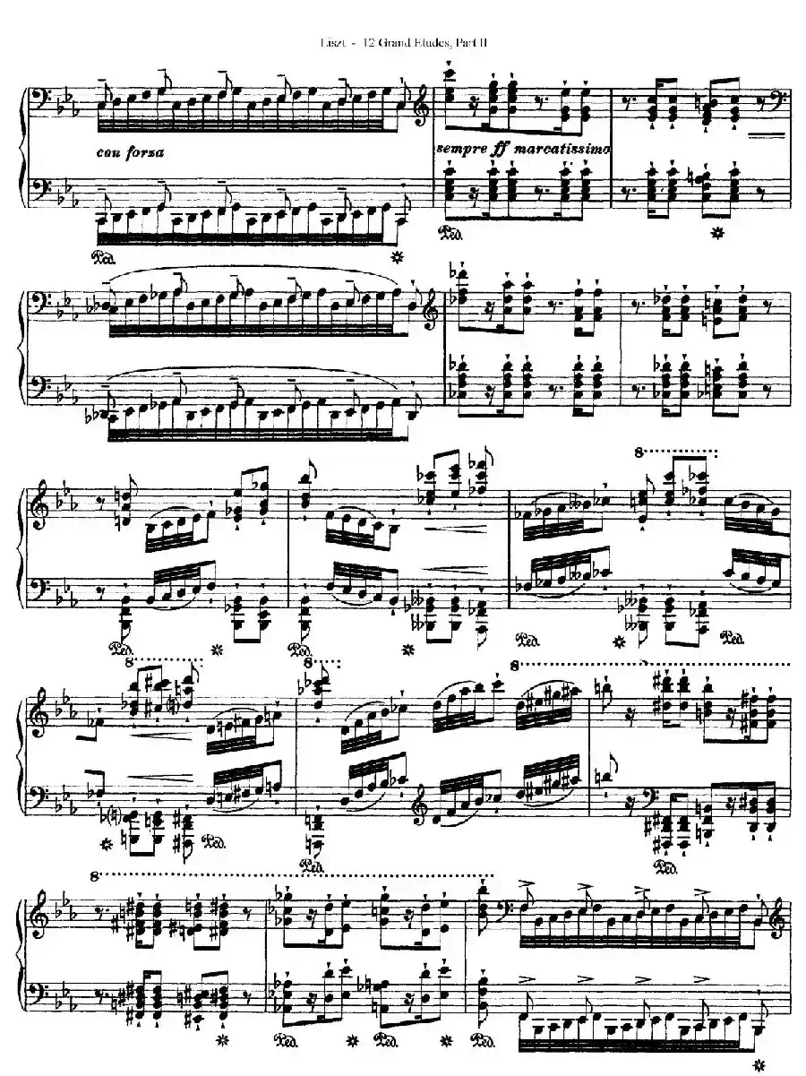 12 Grand Etudes S.137(12首华丽的练习曲·8)