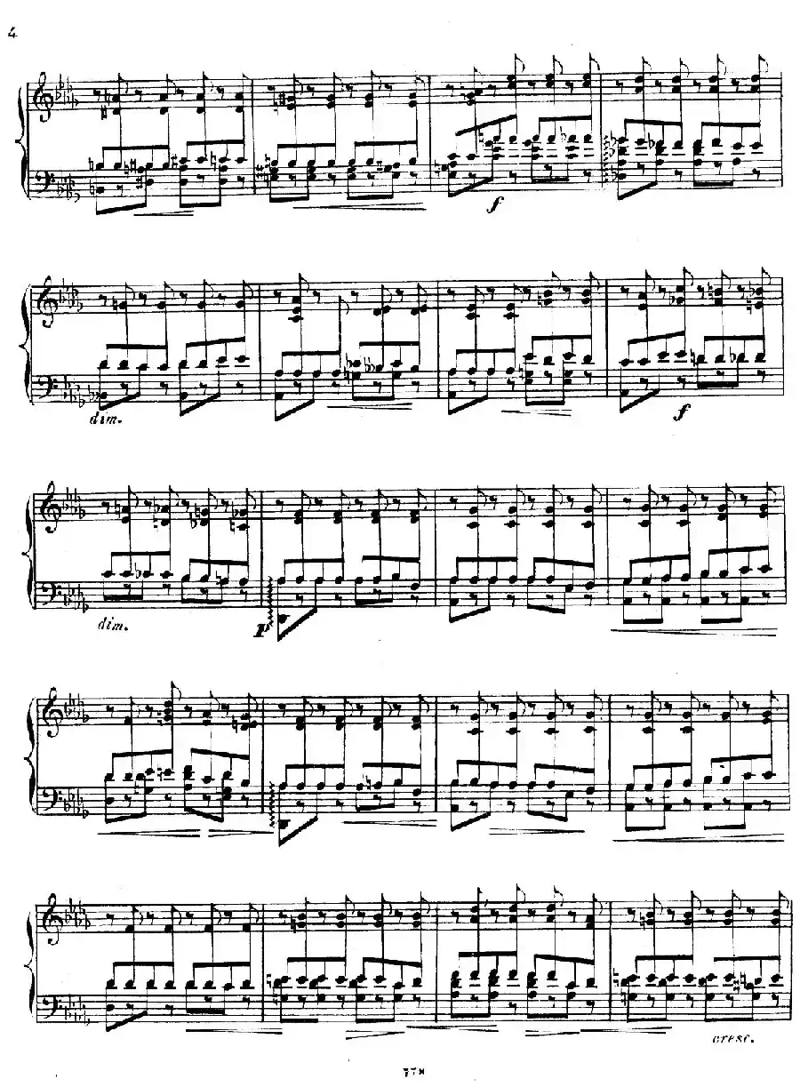 Grande Etude de Concert Tremolo Op.58(音乐会练习曲“震音”)