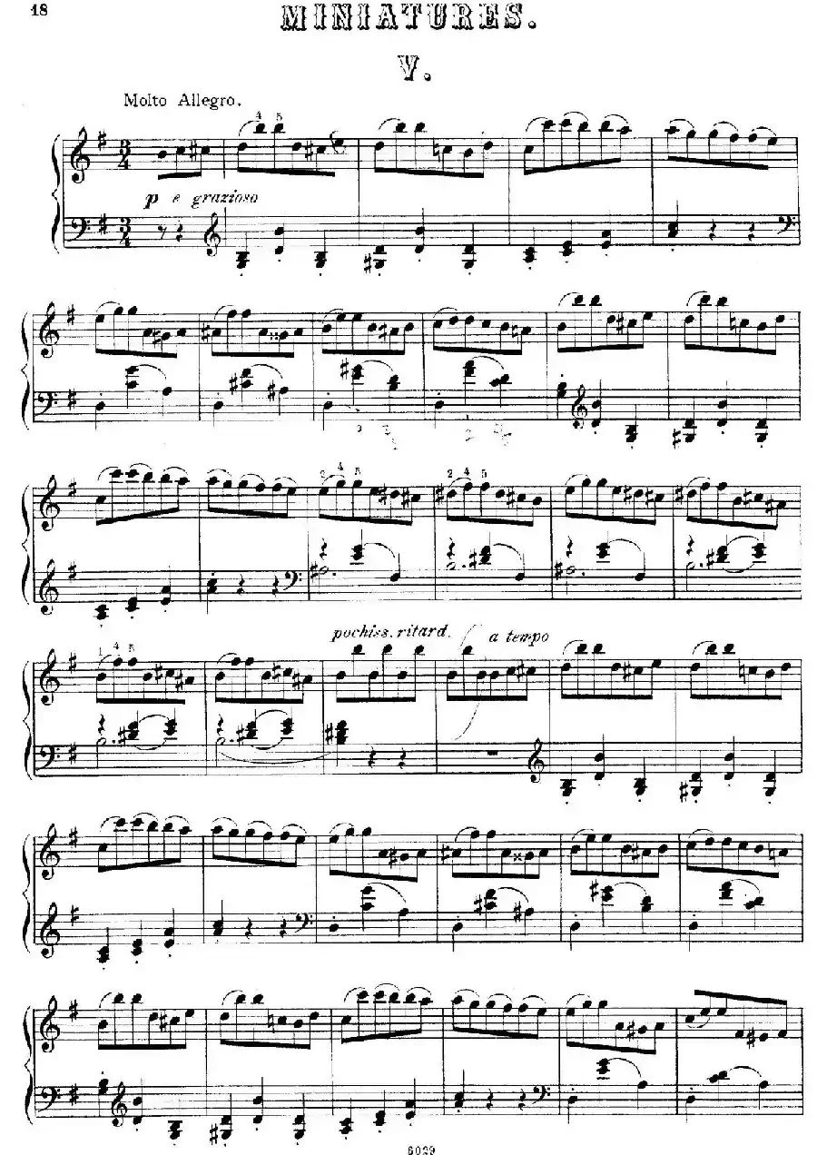 Cinque Miniatures Op.28(5首小画像·5)