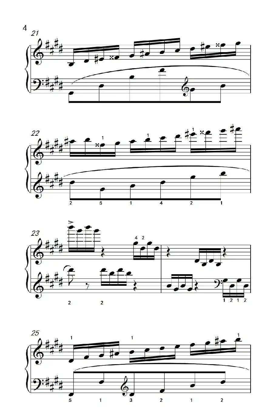 莫什科夫斯基 钢琴练习曲(第一首)
