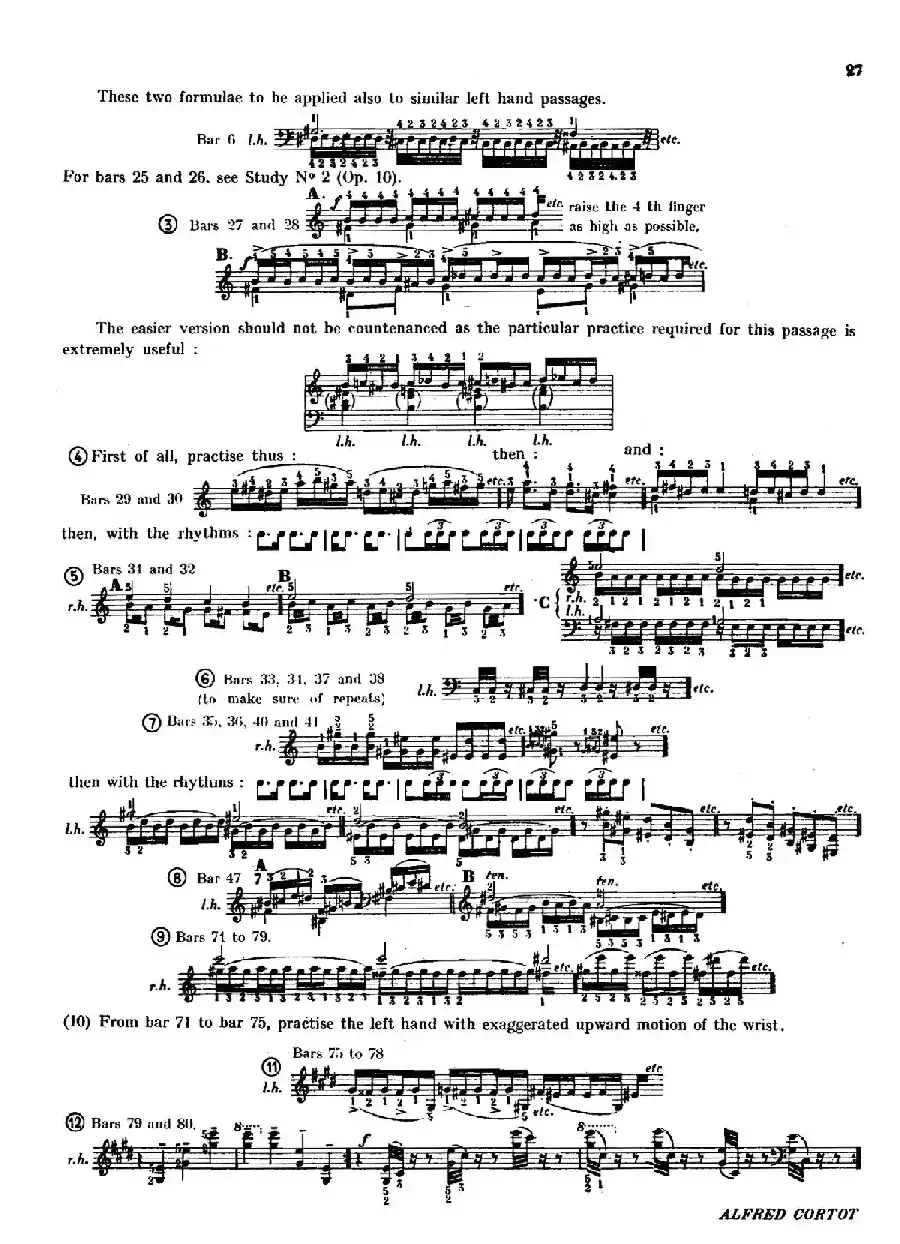 12 Etudes Op.10 柯尔托教学版(12首练习曲·4)