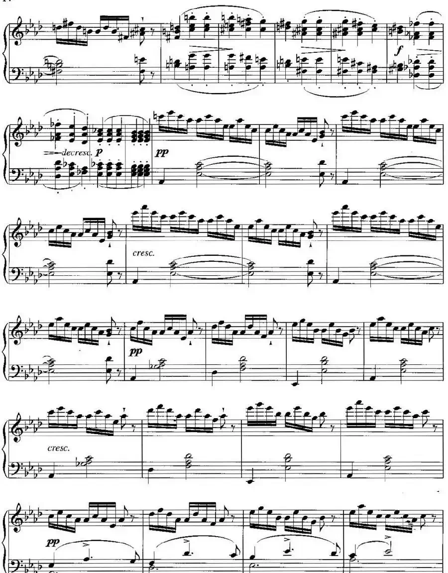 不可不弹的世界钢琴名曲:即兴曲(第4首)