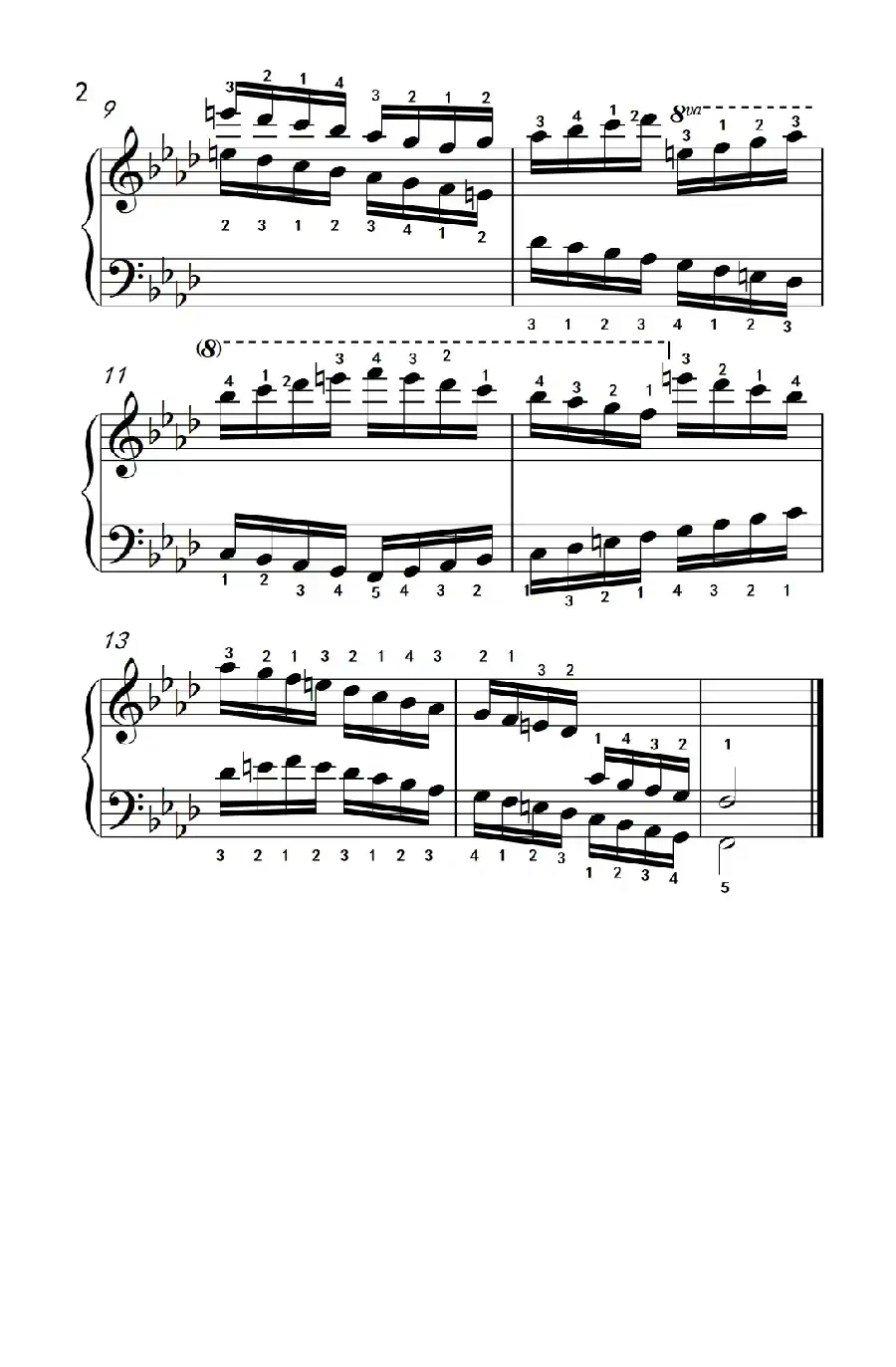 第九级18.f和声小调音阶(中央音乐学院 钢琴(业余)考级教程 7-9级)