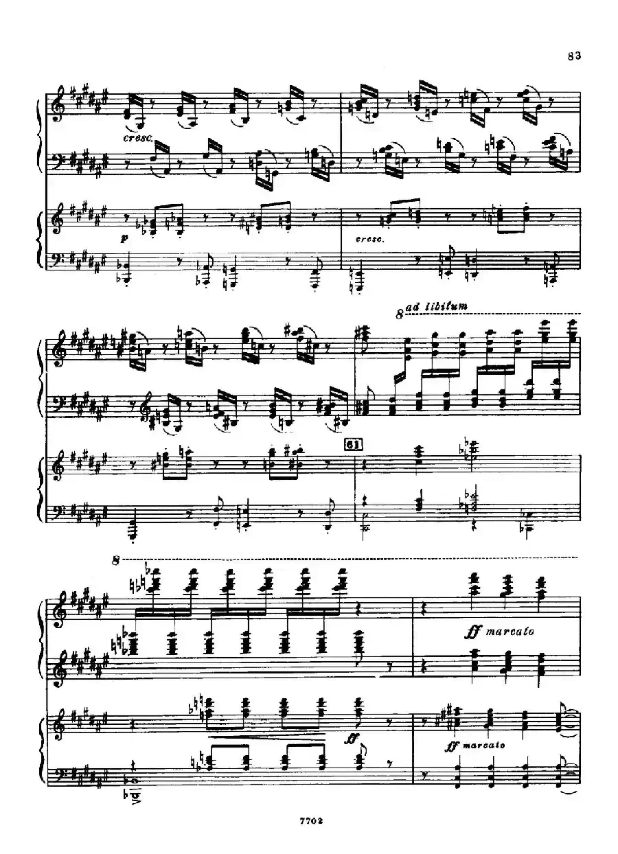 升f小调第一钢琴协奏曲 Op.1(双钢琴版)