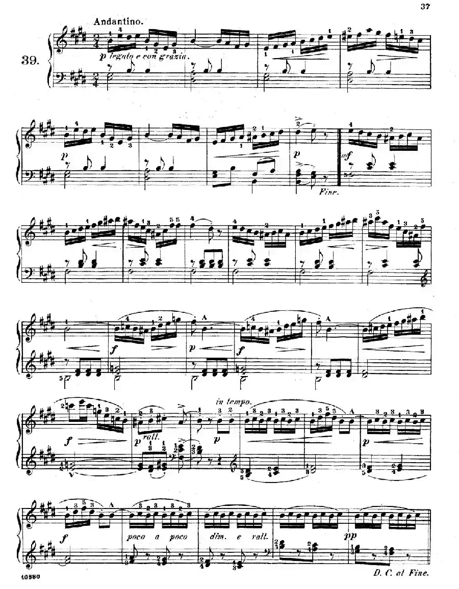 Etudes Enfantines Op.37(儿童钢琴练习曲 第31——39首)