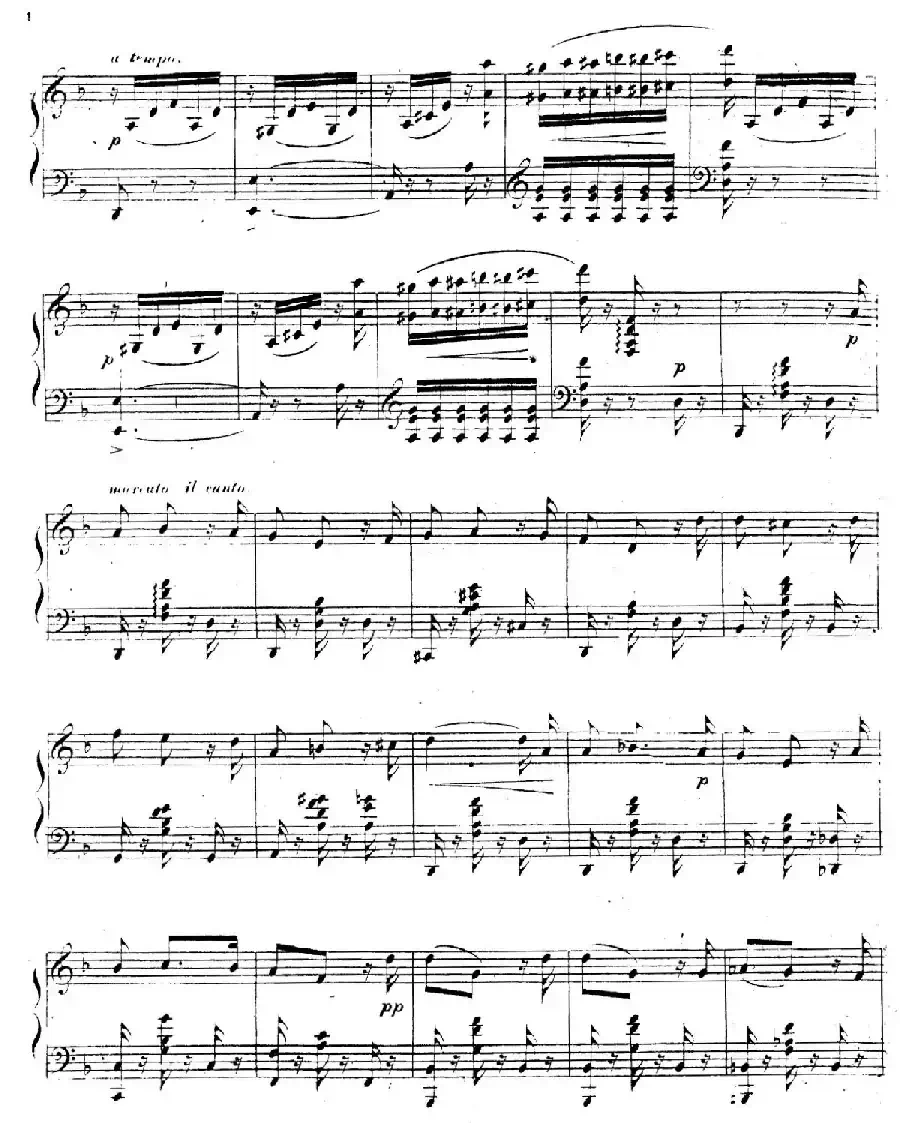 Canzonette Italienne Op.36-5(意大利小歌曲)