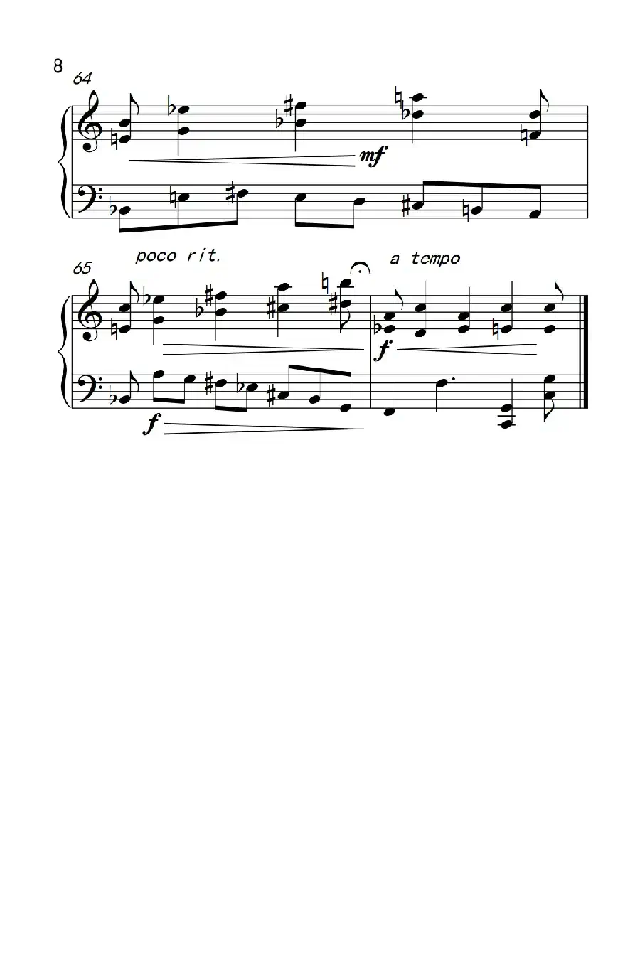 六首保加利亚节奏舞曲 第四首(巴托克 小宇宙 钢琴教程 6)