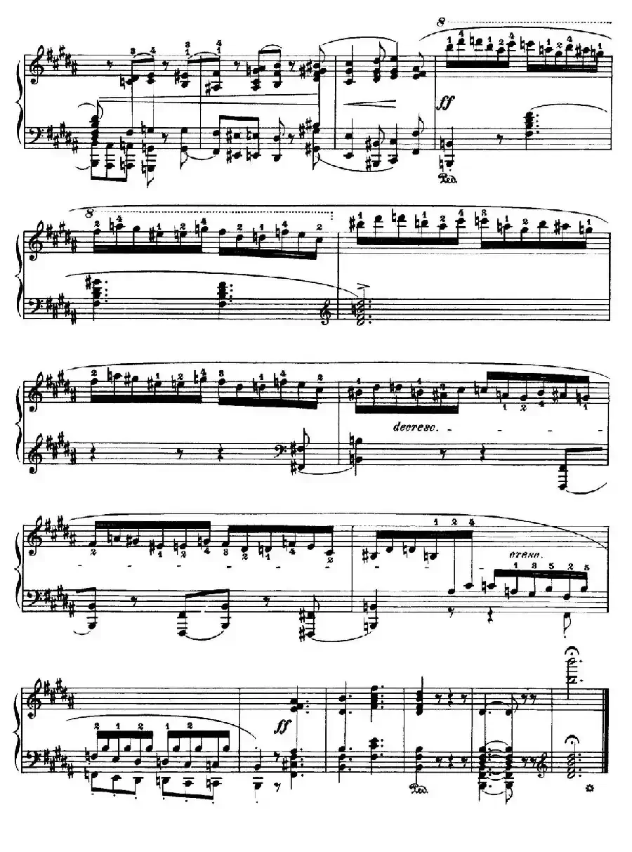 Piano Sonata No.3 in b Minor Op.58(b小调第三钢琴奏鸣曲·第四乐章)